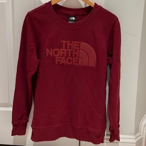 Women’s North Face Sweatshirt - dark red/maroon color.  70 cotton/30 poly.